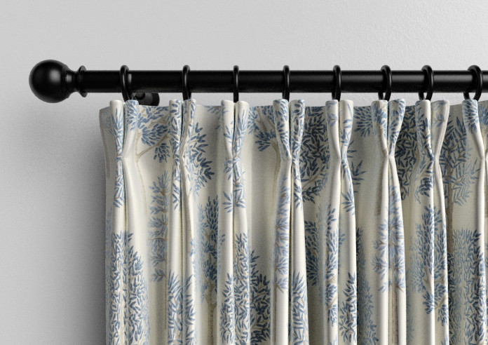 Coppice Faux Silk, Jean - Made to Measure Curtain - Image 10